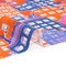 1 Yard Cotton Voile Purple, Orange, and Blue Houses Sunlit City Print Fabric